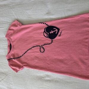 Nautica Pink Kids Shirt with Anchor Design